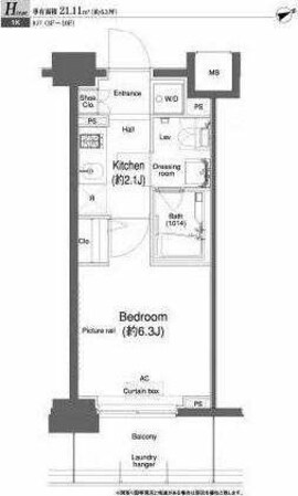 プラウドフラット鶴見IIの物件間取画像